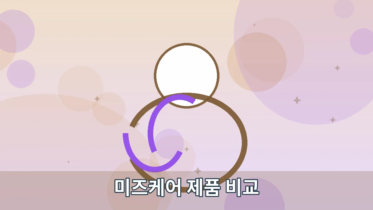 미즈케어 제품 비교 안내 이미지 4