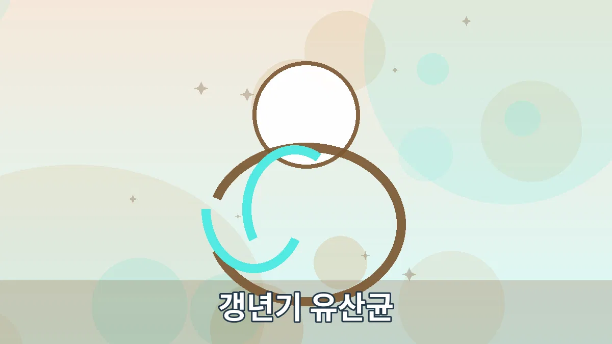 갱년기 유산균 안내 이미지 1
